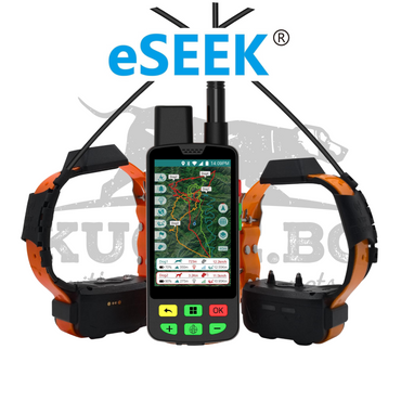 GPS устройство eSEEK C100/T10 за ловни кучета с хибридно проследяване и висока точност.
