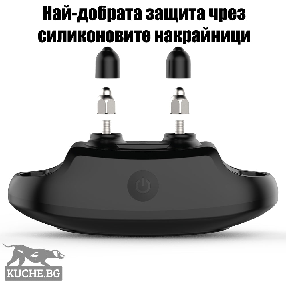 Най-добрата защита за електронен нашийник за куче с силиконови накрайници за оптимално обучение на кучета.