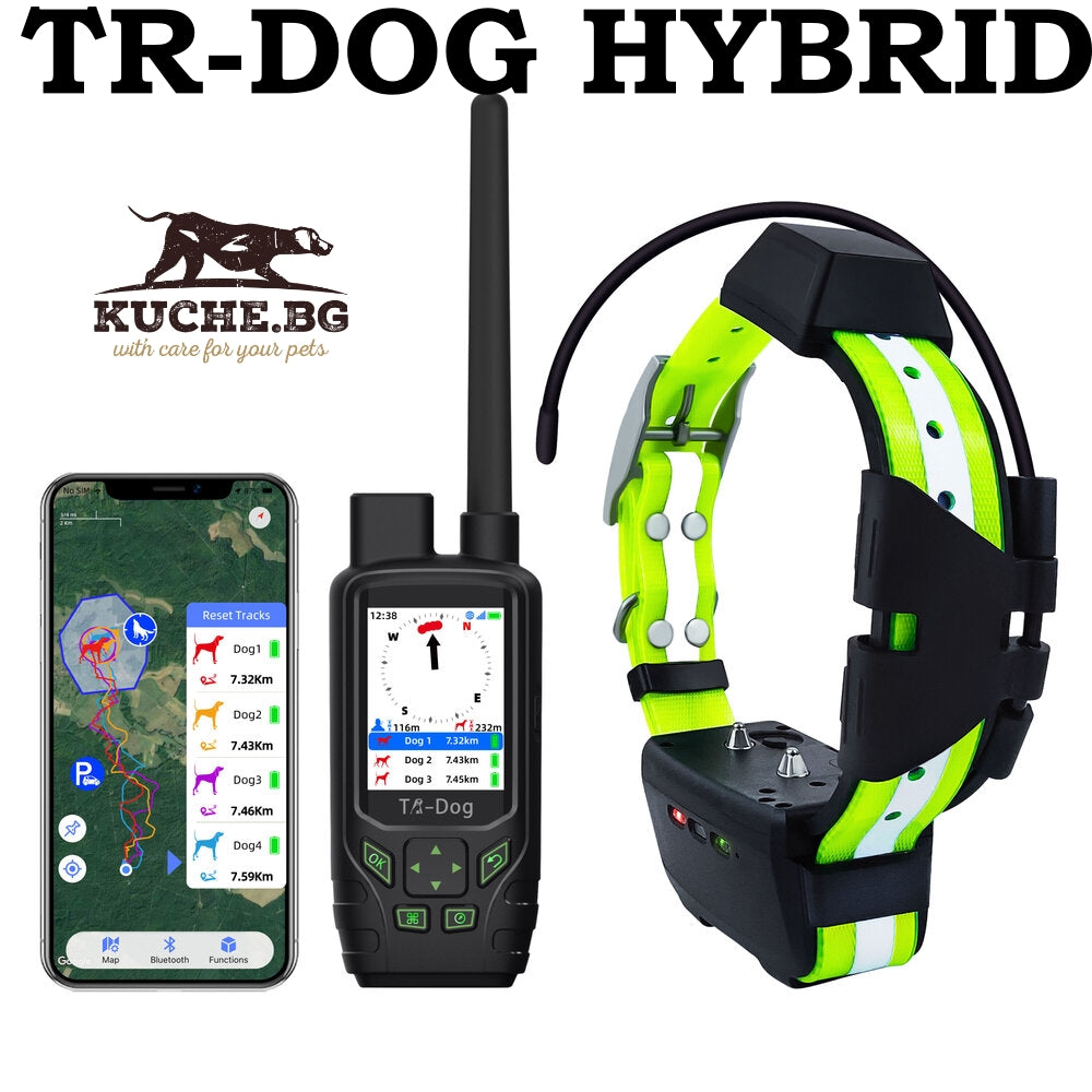 GPS устройство за куче TR-DOG HYBRID HOUNDMATE с модул за проследяване на ловни кучета.